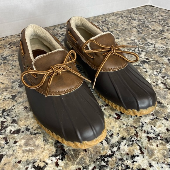 JBU Women's Dark Gray Gwen Rain Shoe Sz 8 US Faux Fur Lining Warm Rubber Sole - Picture 6 of 10